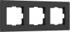 W0032908 Рамка на 3 поста (черный софт) Werkel W0032908 (a062801)