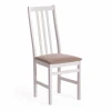 15005 Стул SWEDEN white, ткань серая (16/1) (Многослойная фанера)
