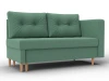 132579 Кушетка Лига-098 (ДВП,ДСП,ЛДСП,Брус,Фанера/Дерево/Рогожка/Зеленый) Лига Диванов 132579