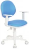 CH-W356AXSN/15-107 Кресло детское Бюрократ CH-W356AXSN голубой 15-107 крестовина пластик пластик белый