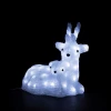 9492175 Светодиодный Олень с Олененком 34см Белый 24В, 60 LED, IP54 Laitcom 9492175