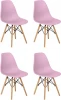 920368 Обеденный стул Frank-Spacer ОГОГО Обстановочка! (Пластик,Массив дерева/Розовый) арт.920368