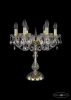 1402L/6/141-47 G Интерьерная настольная лампа Bohemia 1402 1402L/6/141-47/G (220V, хрусталь, подвески, подсвечник, свеча)