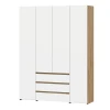 00-00196752 Шкаф Арника четырехстворчатый Некст 1, Дуб золотой, Белый