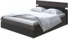 2015834 Без бренда Кровать Milton с подъемным механизмом (ЛДСП Дуб Кантербери/Черный) 140x200