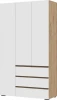 548011 Шкаф Woodville Элла ШК 06 белый / дуб крафт золото арт.548011