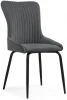 15560 Стул Woodville на металлокаркасе Lado gray / black 15560