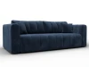 130277 Диван прямой Лига-062 НПБ (ДСП,Фанера,ХДФ/Пластик/Велюр/Синий) Лига Диванов 130277