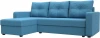 125989L Диван угловой Ливерпуль Лайт левый угол (Голубой/Рогожка) Лига Диванов арт.125989L