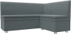 123898 Диван кухонный угловой Уют правый угол (Серый/Рогожка) Лига Диванов арт.123898
