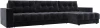 128313 Диван угловой с декором Лига-049 НПБ Лонг Лига Диванов (Велюр) арт.128313