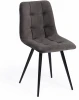 17247 Стул CHILLY (mod. 7095-1) ткань/металл, 45x53х88 см, высота до сиденья 50 темно-серый barkhat 14/черный Tetchair 17247