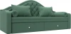 123171 Диван детский прямой Сойер (Зеленый/Рогожка) Лига Диванов арт.123171