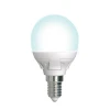 LED-G45 7W/4000K/E14/FR/DIM PLP01WH картон Лампочка светодиодная шар белая E14 7W 4000K Uniel LED-G45 7W/4000K/E14/FR/DIM PLP01WH