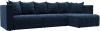 128827 Диван угловой Лига-052 НПБ Лонг угол универсальный Лига Диванов (Шенилл) арт.128827