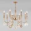 10110/8 золото/тонированный хрусталь Strotskis Подвесная люстра Eurosvet Telao 10110/8 золото/тонированный хрусталь Strotskis