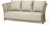 YH-C3250W "Валенсия" диван из искусственного ротанга трехместный, цвет соломенный 4SIS арт.УТ-00009376