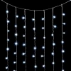 PCL400NOTBLW-10-2W Гирлянда Занавес Облегченный 2 x 2 м Белый с Мерцанием Белого Диода, 400 LED, Провод Прозрачный ПВХ, IP54