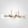 40.2211 Подвесная люстра на штанге Staggered Glass Chandelier 8 ImperiumLoft 40,2211 (107263-22) (220V, на проводе, шар)