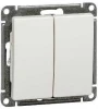 VS510-252-1-86 Выключатель встраиваемый двухклавишный (белый) Systeme Electric W59 VS510-252-1-86