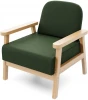 21960 Кресло Arsko Флори береза велюр зеленый