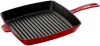 12123006 Сковорода-гриль квадратная, 30 см, вишня 12123006 Staub