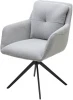 621M05247 Стул MEADOW 360 град. поворот. Серый Lake-450, ткань / черный каркас / Товарный знак DISAUR