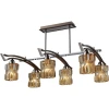 481-06-13 chrome + wengue Потолочная люстра N-Light 481 481-06-13 chrome + wengue