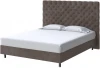 2017414 PROxSON Кровать Paris Boxspring Standart (Ткань: Велюр Casa Кофейный) 180x200