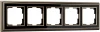 WL17-Frame-05 Рамка на 5 постов (бронза/черный) Werkel WL17-Frame-05 (a037691)