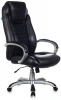 T-9923/BLACK-PU Кресло руководителя Бюрократ T-9923 черный Leather Venge Black эко.кожа крестовина пластик пластик серебро