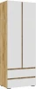 548001 Шкаф Woodville Элла ШК 01 белый / дуб крафт золото арт.548001