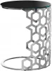 13RXET3043-SILVER Журнальный стол Garda Decor 13RXET3043-SILVER (Серебро/Черный)