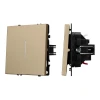 061735 Механизм звонкового выключателя LED SWT-NOBE-MKR1-SFPL-L-GD (230V, 10A) (Arlight, Золотой песок) 061735