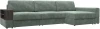 129118 Диван угловой с полкой Лига-055 НПБ Лонг угол универсальный Лига Диванов (Велюр) арт.129118