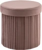 УТ000040151 Пуф Stool Group складной с ящиком Store Round пыльно-розовый арт.УТ000040151