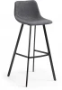 053348 Барный стул La Forma (ex Julia Grup) Alve (Черный/ Пена,Сталь,Фанера)