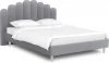 577186 Кровать Queen II Sharlotta L 1600 ОГОГО (арт.577186), (Ткань/Серый)