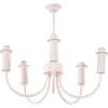 S110052/5pink frame Основание подвесной люстры Donolux Baby, 5 ламп, розовый