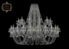 11.11.24+12.530.Gd.Sp Подвесная большая люстра Art Classic 11.11 11.11.24+12.530.Gd.Sp (220V, хрусталь, на цепи, подсвечник, свеча)