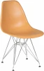 638APP-LMZL DSR, цвет сиденья персиковый (NX-Y-06), цвет основания хромированная сталь Стул обеденный DSR (ножки хром, цвет персиковый (NX-Y-06))