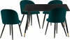 579063 Стол кухонный Woodville Cельда black / green