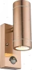 32069-2S Светильник настенный уличный светодиодный с датчиком движения Globo Perry, 2 лампы, медь с серым и прозрачным