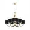 8406/9 Подвесная люстра Lumion Demetra 8406/9 античная бронза/черный металл/текстиль E14 6*40W + G9 3*20W 220V