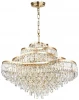 5073/25 Подвесная люстра каскадная Odeon Light Wayta 5073/25 золото/прозрачный/металл/хрусталь E14 25*40W (220V, на цепи)