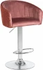 5025-LM DARCY,  цвет сиденья бронзово-розовый (1922-17), цвет основания хром Стул барный DARCY (бронзово-розовый велюр (1922-17))