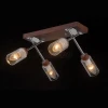 HELSINKI WOOD 81043-4C WOOD,CHROME Люстра потолочная Helsinki Wood HELSINKI WOOD 81043-4C WOOD,CHROME