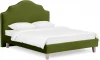 637334 Кровать Queen II Victoria L 1600 ОГОГО (арт.637334), (Ткань/Зеленый)