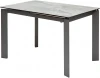 DECDF5052THGITDGRGREY1 Стол CORNER 120 ITALIAN DARK GREY Серый мрамор глянцевый, керамика/ GREY1