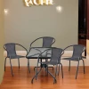LRC03/LRT04-70x70 Black (4+1) Комплект мебели Асоль Afina LRC03/LRT04-70x70 Black (4+1)